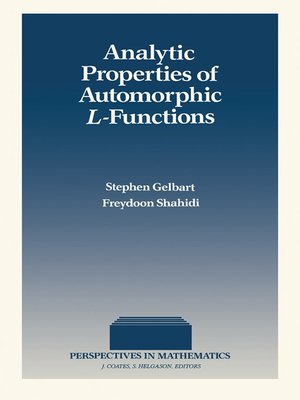 cover image of Analytic Properties of Automorphic L-Functions